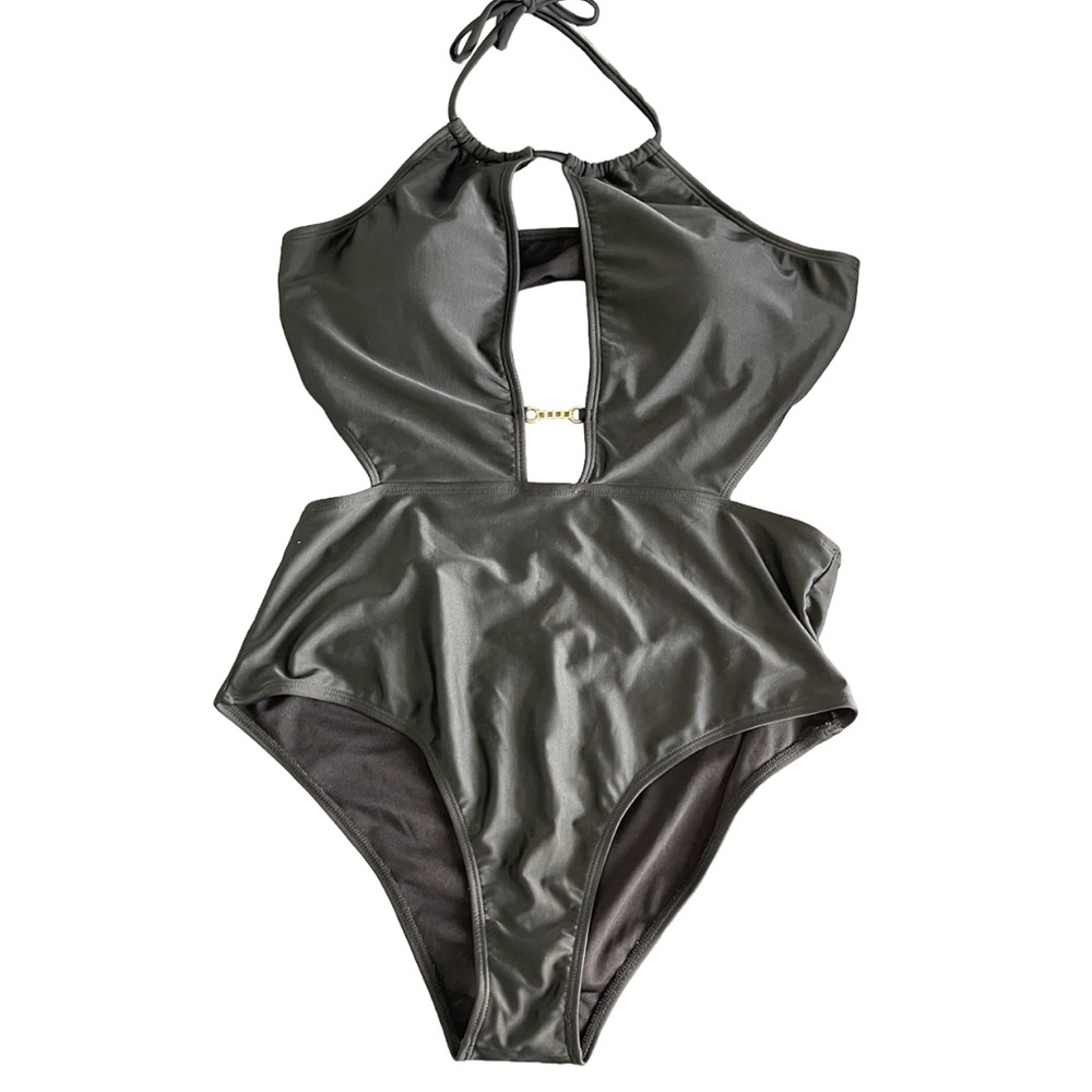 Chic Black Cutout Swimsuit | Shein | 2X